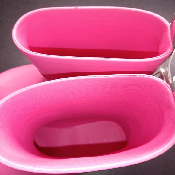 Totes Kids Pink Waterproof Rubber Non Slip Rain Boots - Picture 4 of 7